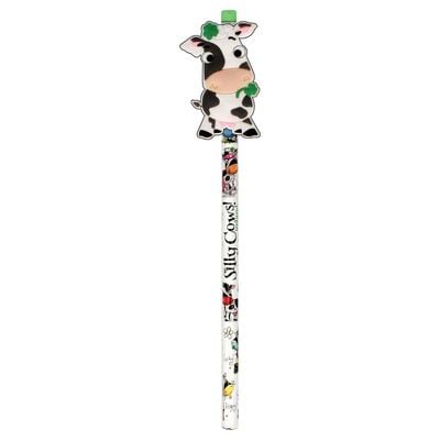 Silly Cows Pencil With Rubber Cow Clip On